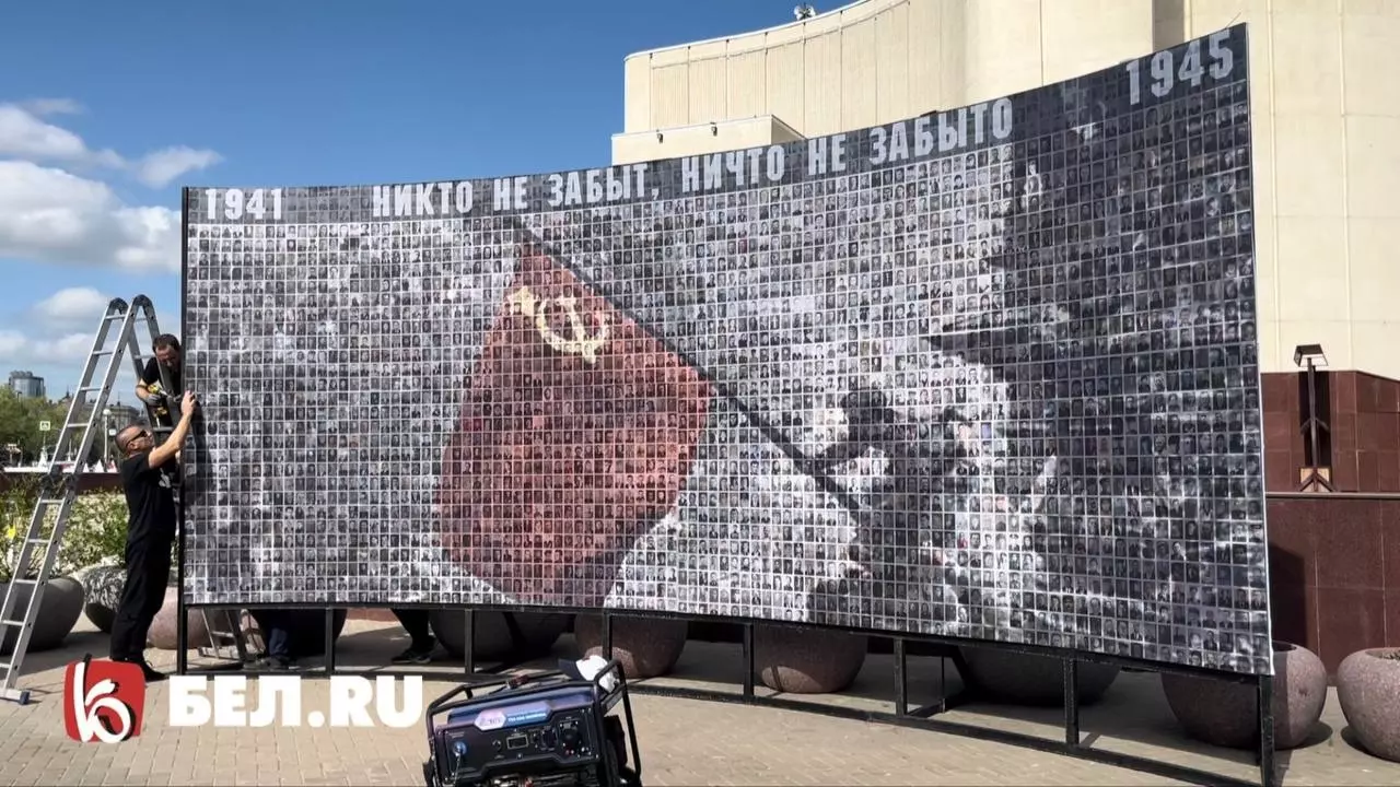 Белгород украшают ко Дню Победы 